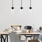 Designers Fountain Jedrek 60 Watt 1 Light Black Mini-Pendant with Clear Glass Shade 93330-BK - alternate 2